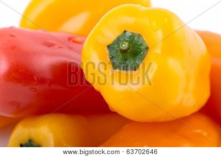 Yellow and red bell peppers