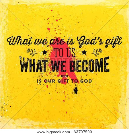 Quote Typographical Background, vector design. 