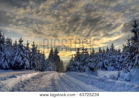 Road to mountains