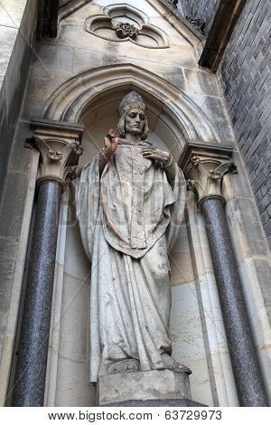 Sculpture Of Church Of St. Ludmila