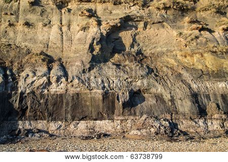 Geological Detail Image Mesozoic Rock Landscape Close Up