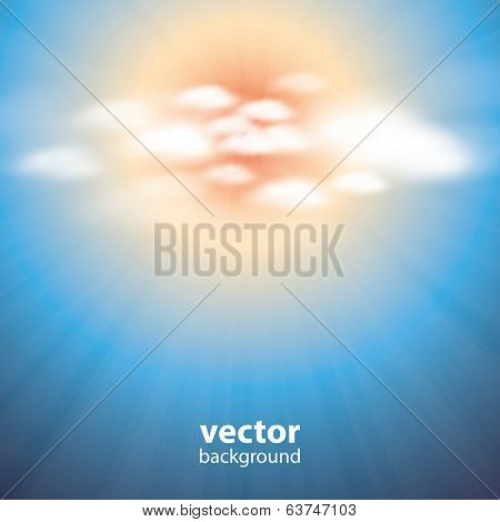 Abstract Cloud Background Vector