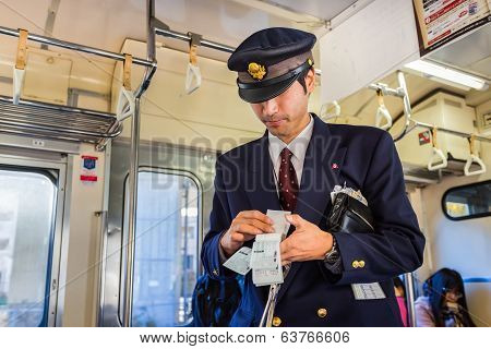 Japanese Train Conductor