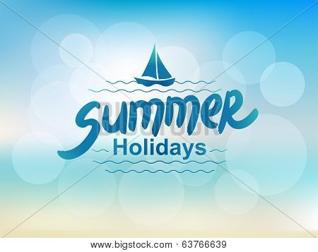 Summer holidays - typographic design