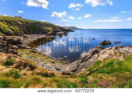 Cliff Under Cloudy Sky