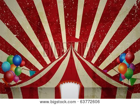 Vintage circus. a circus vintage poster for your advertising