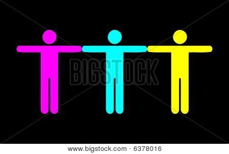 CMYK persone