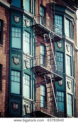 Fire Escape On An Old Building
