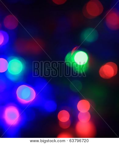 Multicolor bokeh circle background.