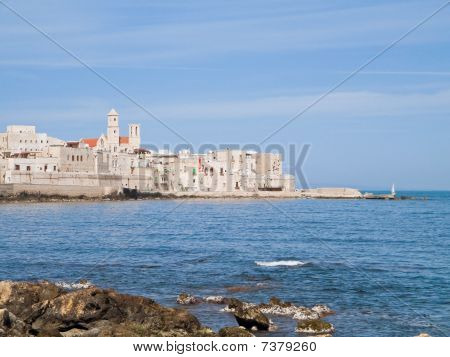 Pohled na krajinu Giovinazzo. Apulie.