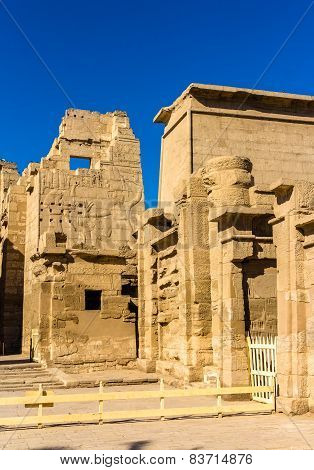 The Mortuary Temple Of Ramses Iii Near Luxor In Egypt
