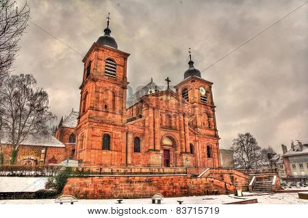 Saint-die Cathedral In Saint-die-des-vosges - Lorraine, France
