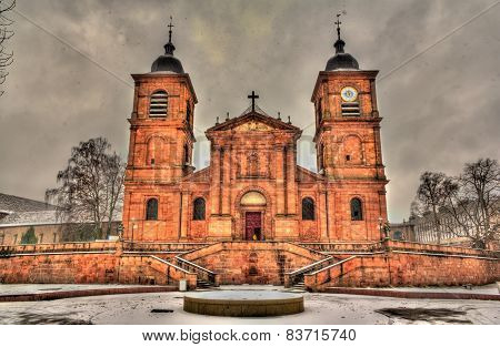 Saint-die Cathedral In Saint-die-des-vosges - Lorraine, France