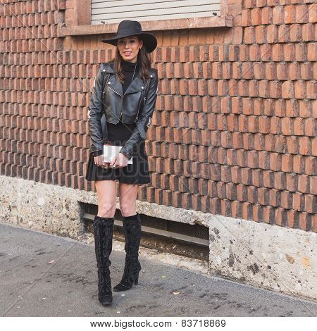 People Outside Alberta Ferretti Fashion Show Building For Milan Women's Fashion Week 2015
