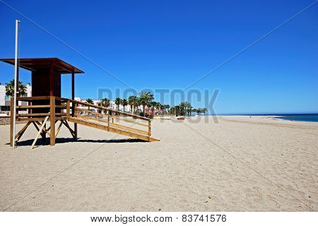 Sandy beach, Carboneras.