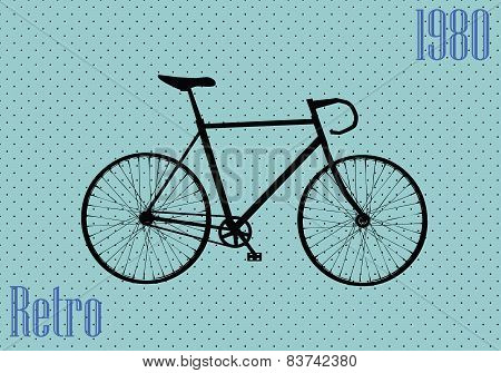 retro bicycle vector