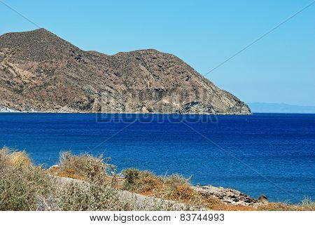 View along coastline, Mojacar.