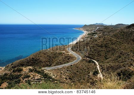 Rugged coastline, Mojacar.