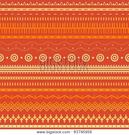 Tribal Striped Seamless Pattern.