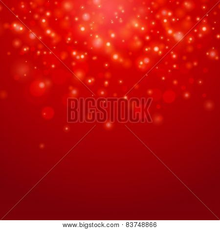 Red vector  bokeh background