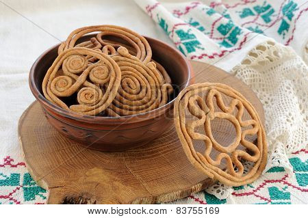 Teterki, Russian Rye Cookies For Spring Equinox Selebration