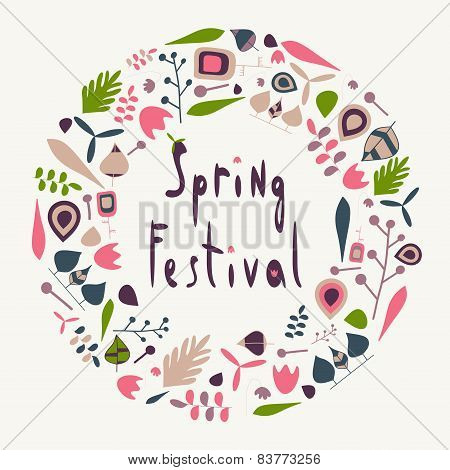 Spring festival circle