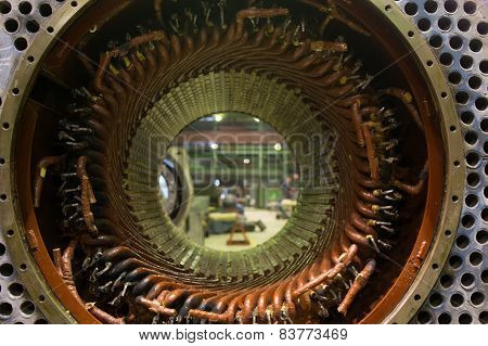 Stator of a big electric motor