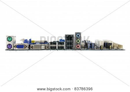 mother board isolated on white