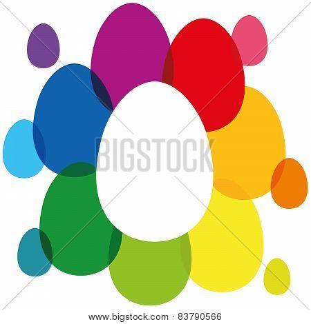 Easter Eggs Rainbow Colored