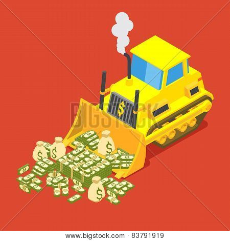 Bulldozed money