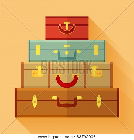 Travelers suitcases