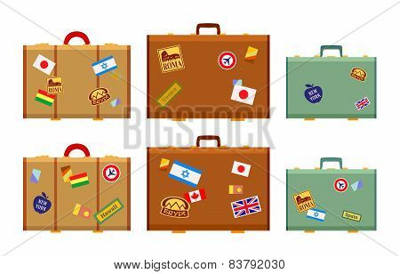 Travelers suitcases