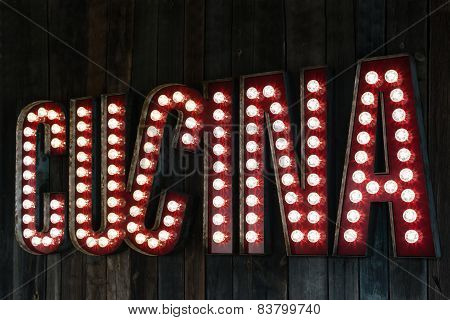 Cucina sign