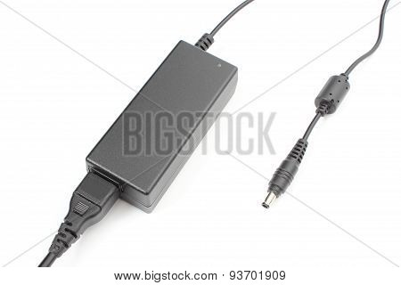 Power Pack For A Laptop On White Background