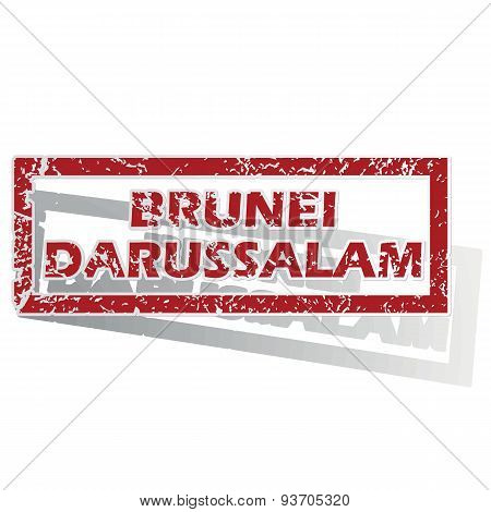 Brunei Darussalam outlined stamp
