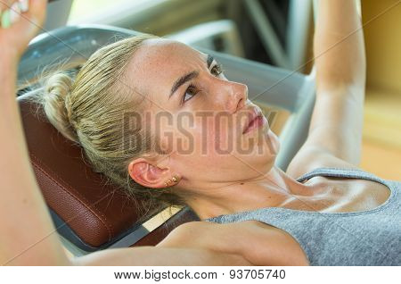 Fit woman training