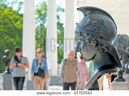 Tsarskoye Selo (Pushkin). Saint-Petersburg, Russia. The Roma Sculpture