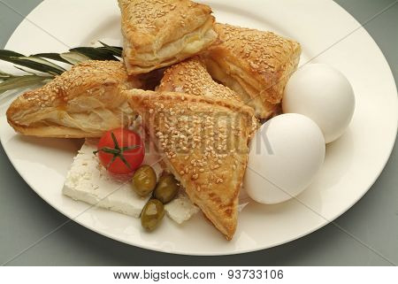 Borek with eggs