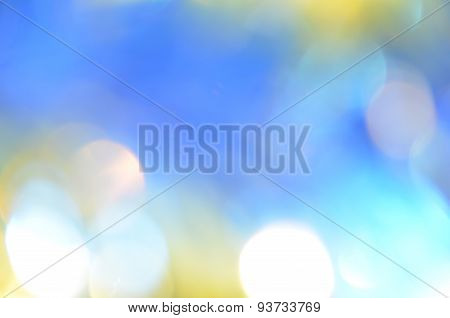 Sunny abstract blue nature background.