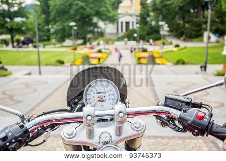 Sightseeing From Motorcycle