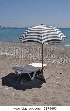 Parasol en stoel
