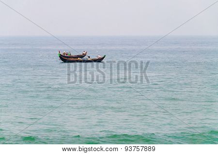 Fishing Boats In The Ocean