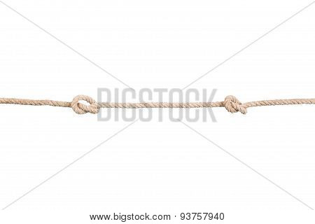 Ship ropes with knotes