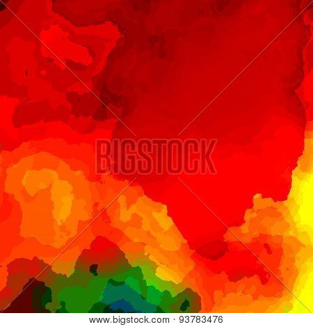 Colorful red paint background. Illustration for computer monitor. Effect image. For artsy card.