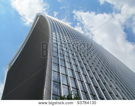 LONDON- 16 JUNE: 20 Fenchurch street is the newest skyscraper to tower over central  london. Its been nicknamed the walkie talkie building, because of its distinctive shape. LONDON, 16 JUNE, 2015.