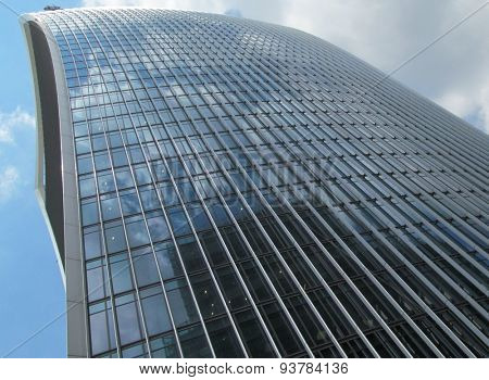 LONDON- 16 JUNE: 20 Fenchurch street is the newest skyscraper to tower over central  london. Its been nicknamed the walkie talkie building, because of its distinctive shape. LONDON, 16 JUNE, 2015.