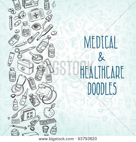 Medicine Doodle Background