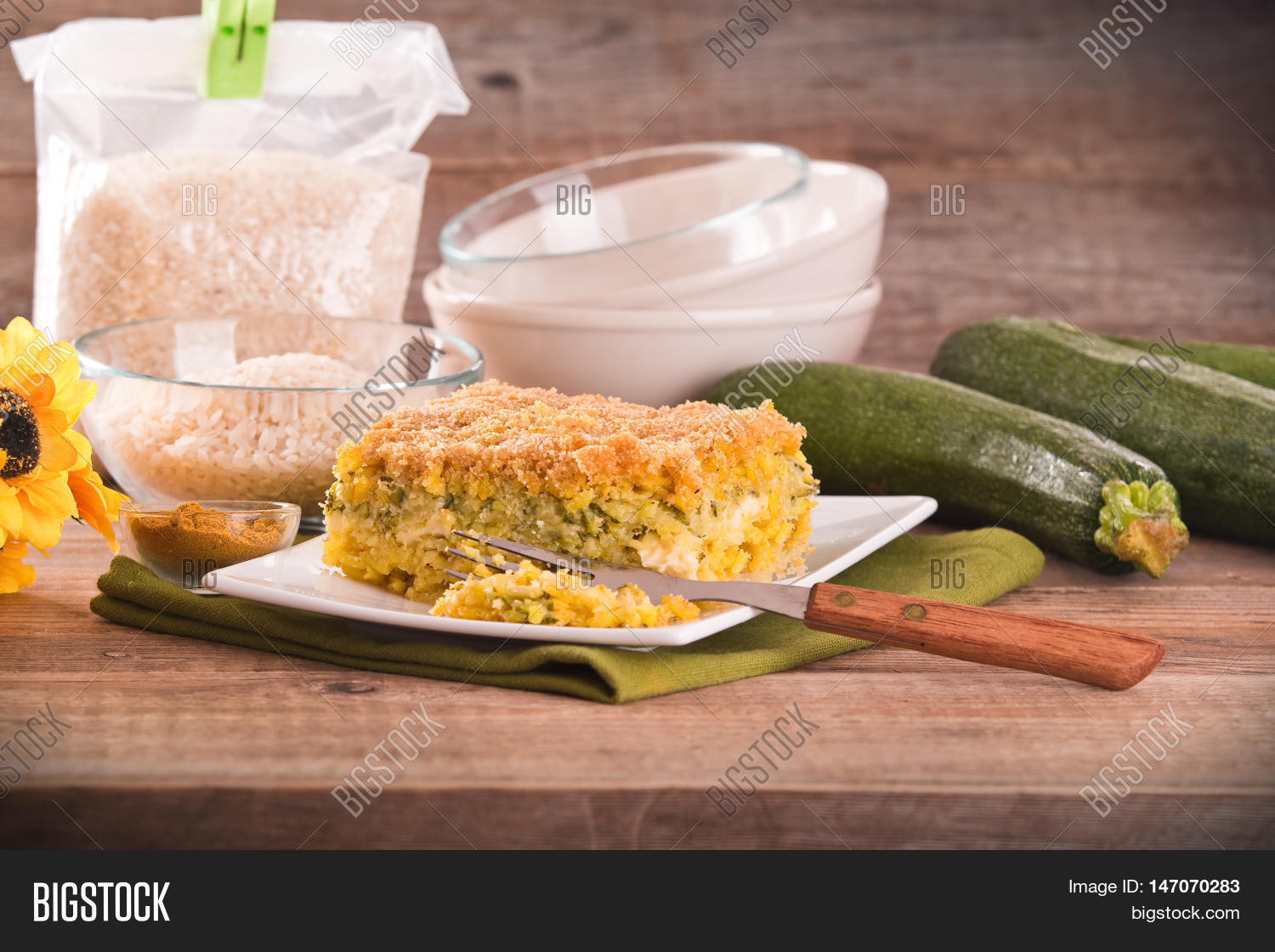 Rice Timbale Zucchini Image & Photo (Free Trial) Bigstock