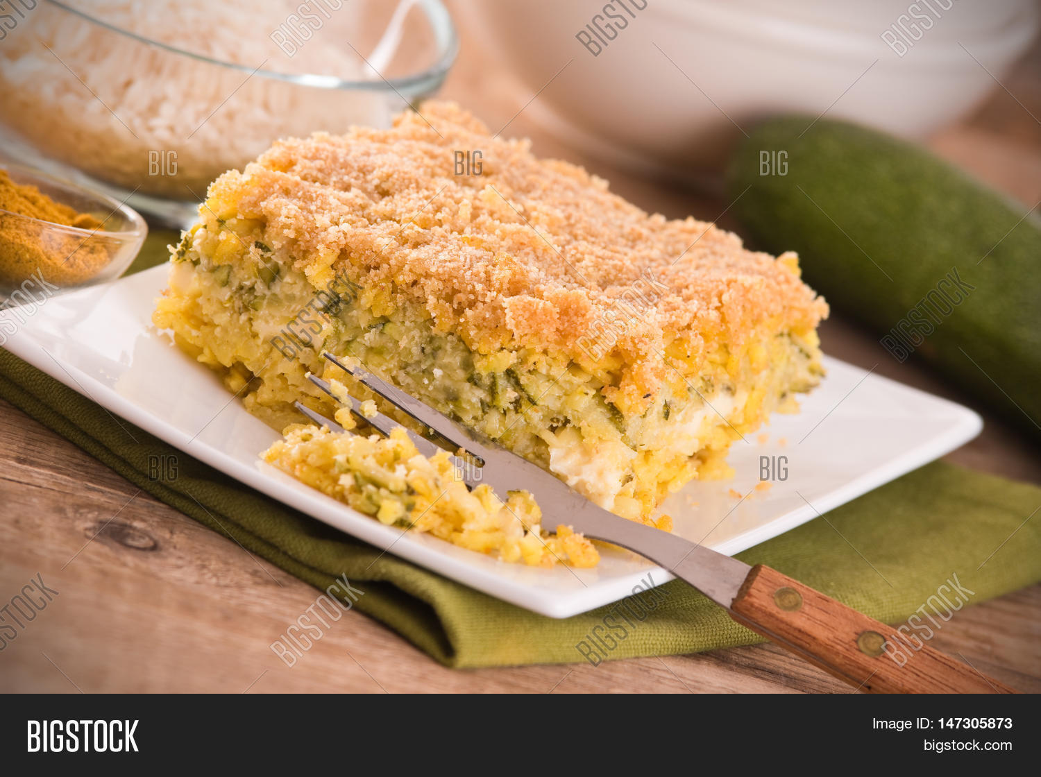 Rice Timbale Zucchini Image & Photo (Free Trial) Bigstock