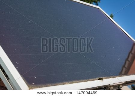 Architecture Small Installed Solar Panel Daytime Sunny Fixture
